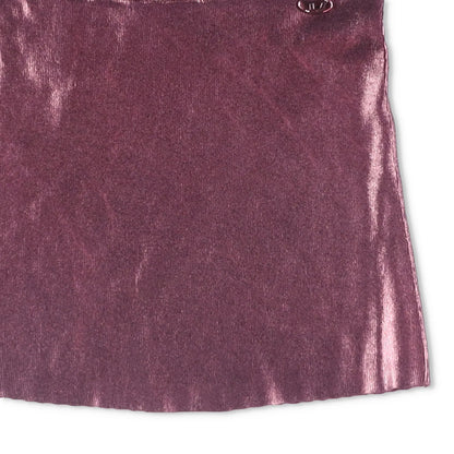 DIESEL Womens Knitwear Mini Skirt Shades Of Metallic Foil Total Purple S RRP 185 — View 4