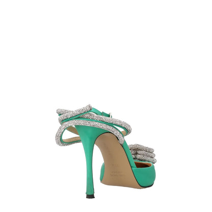 MACH & MACH Womens Pumps Point Toe Ankle Strap Green Leather High EU37.5 RRP790 — View 6