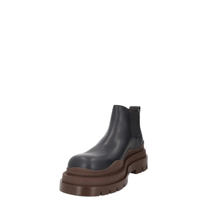 BOTTEGA VENETA Womens Chelsea Boots Slip On Black Brown Leather UK 9 RRP 990 — View 3