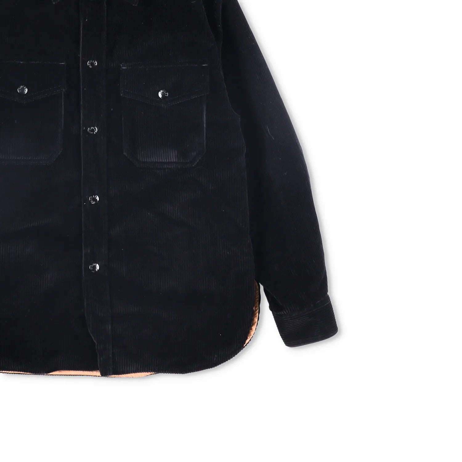MONCLER X Palm Angels Womens Shirt Button-Up Corduroy Black Collared 38 RRP 865 — View 4