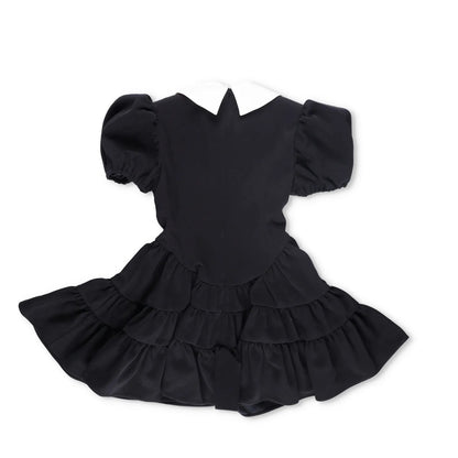 SHUSHU TONG Womens Fit & Flare Dress Black Puff Sleeve Ruffle Collared 8 RRP 650 — View 6