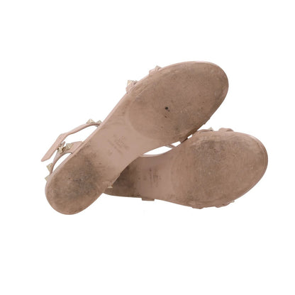 VALENTINO Womens Rockstud Flat Sandal Beige Rubber Sole Open Toe EU 36 RRP 410 — View 11
