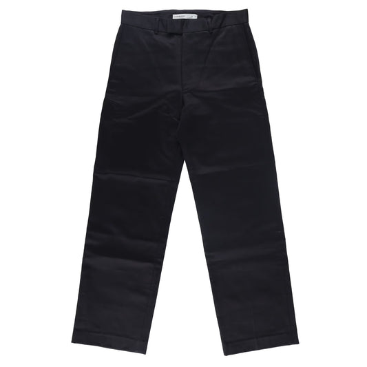 AARON ESH Mens Perfect Trouser Slash Pockets Flat Front Black 32 RRP 1131.2