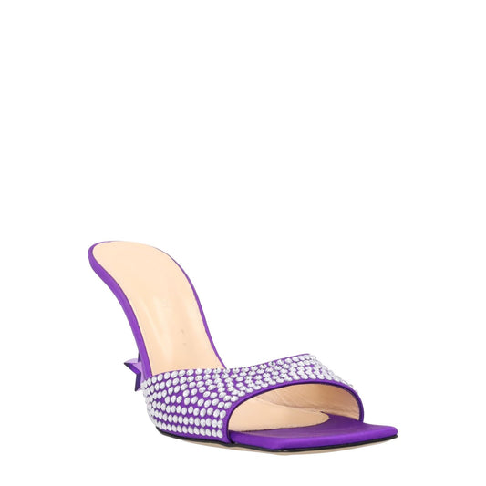 MACH & MACH Womens Square Toe Purple Leather Slip On Heels Embell. UK 6.5 RRP895 — View 2