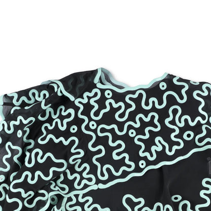 BOTTEGA VENETA Women Vic Top Blouse Layered Embroider Black Geometric M RRP4905 — View 3