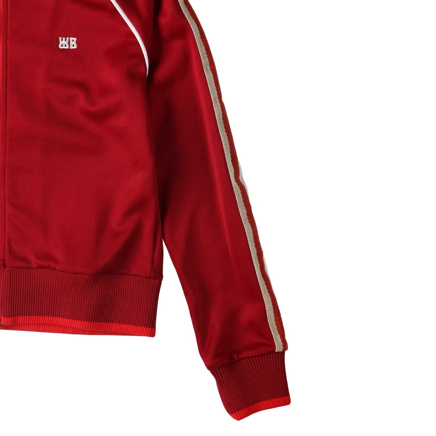 WALES BONNER Womens Shine Track Top Red High Neck Long Sleeve Size S RRP 645 — View 5