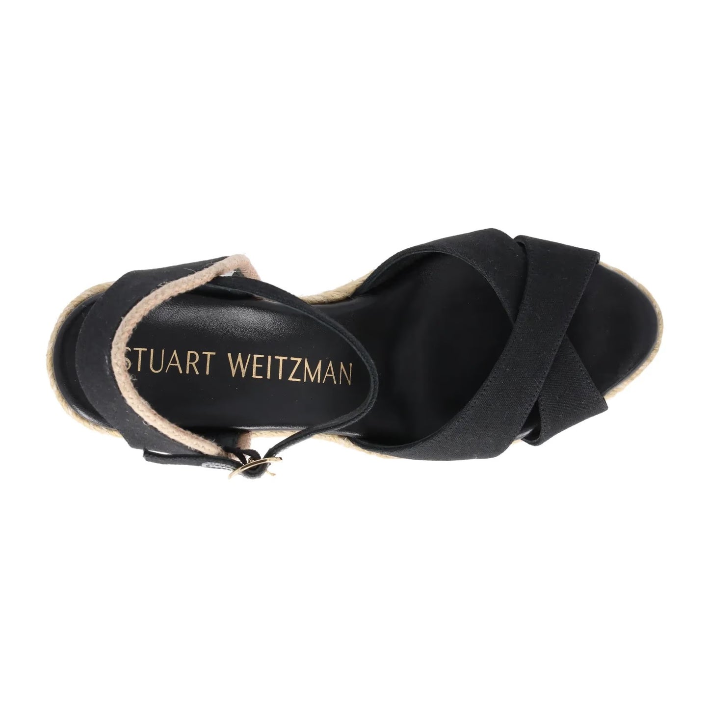 Stuart Weitzman Womens Mirela li Espadrilles Wedge Black Canvas UK 7 RRP 295 — View 7