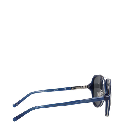 PHILLIP LIM X LINDA FARROW Mens Pilot Sunglasses Blue Acrylic Tinted OS RRP 245 — View 6
