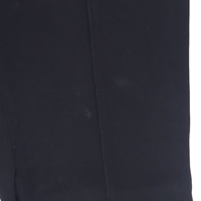 MUGLER Womens Trousers Flared Leg with Front Slits Black Size 36 RRP 770 — View 12
