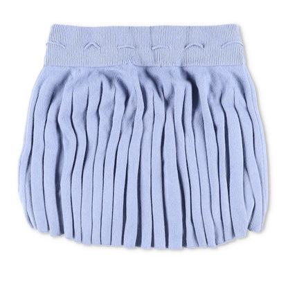 DANIELLE GUIZIO Womens Cielo Pleated Mini Skirt Low Rise Blue Pleated XL RRP 150 — View 7