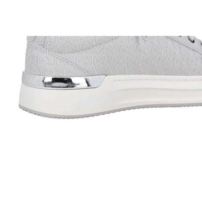 MALLET Mens Trainers Grey Leather Low Top Lace Up White Sole UK 6 RRP 185 — View 10