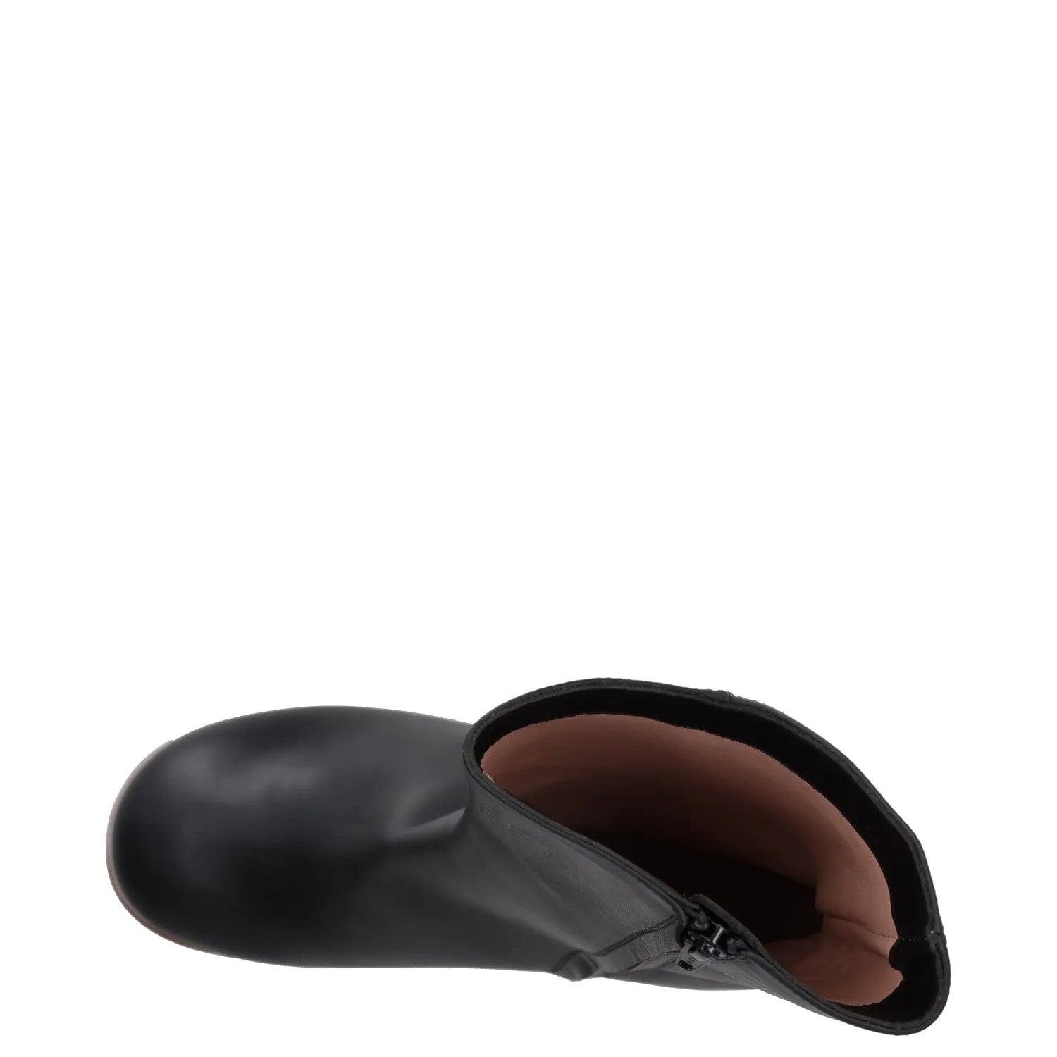 GIABORGHINI Women Platform Boot Black Leather Slip On High Brown Heel UK7 RRP500 — View 7