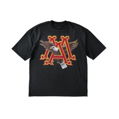 AMIRI Mens Vintage Ma Eagle Print Oversized Short Sleeve T-Shirt Black S RRP 690 — View 2