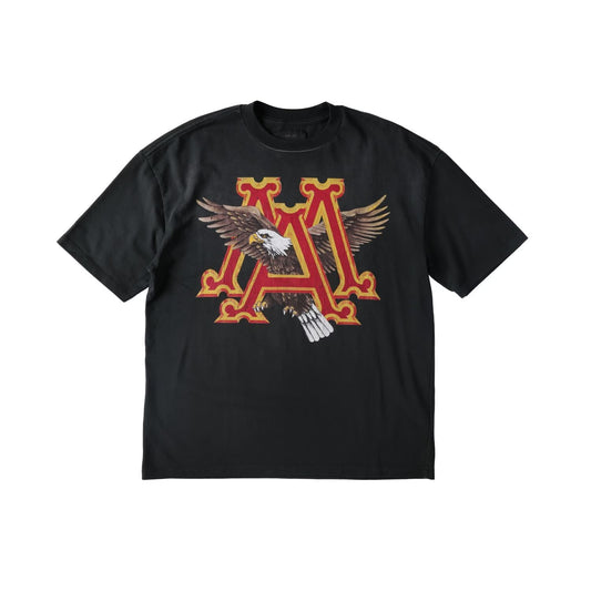 AMIRI Mens Vintage Ma Eagle Print Oversized Short Sleeve T-Shirt Black S RRP 690 — View 2