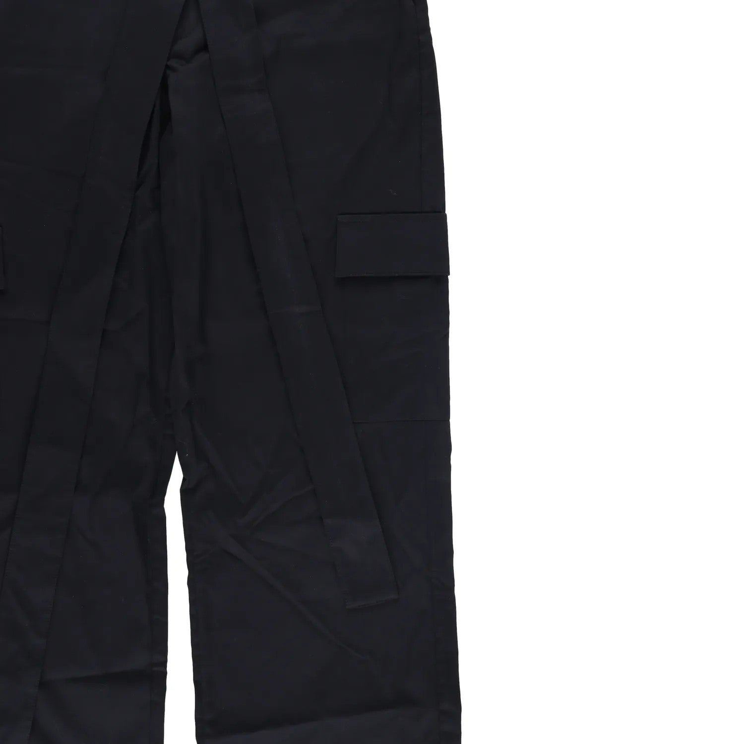 JADE CROPPER Womens Wrap Belt Cargo Trousers Black High Rise Wide Leg XS RRP 575 — View 8