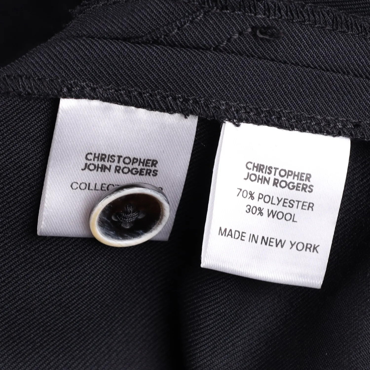 CHRISTOPHER JOHN ROGERS Women Jumbo Cargo Pant Black Wide Leg Trouser 34 RRP1160 — View 8