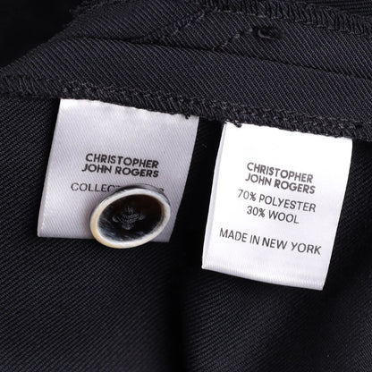 CHRISTOPHER JOHN ROGERS Women Jumbo Cargo Pant Black Wide Leg Trouser 34 RRP1160 — View 8