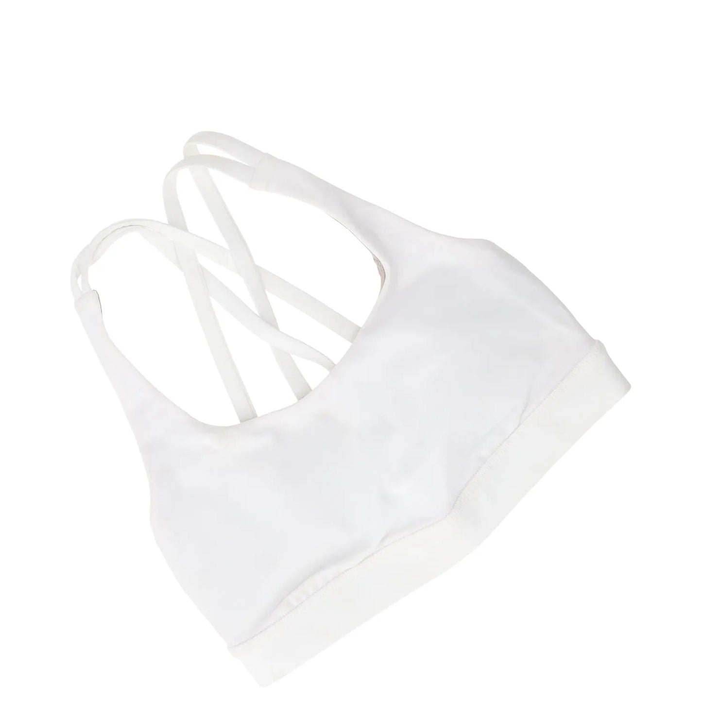LULULEMON Womens Energy Bra Training White Stretch Crossback Size 2 RRP 48 — View 4