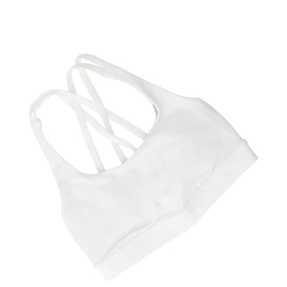 LULULEMON Womens Energy Bra Training White Stretch Crossback Size 2 RRP 48 — View 4