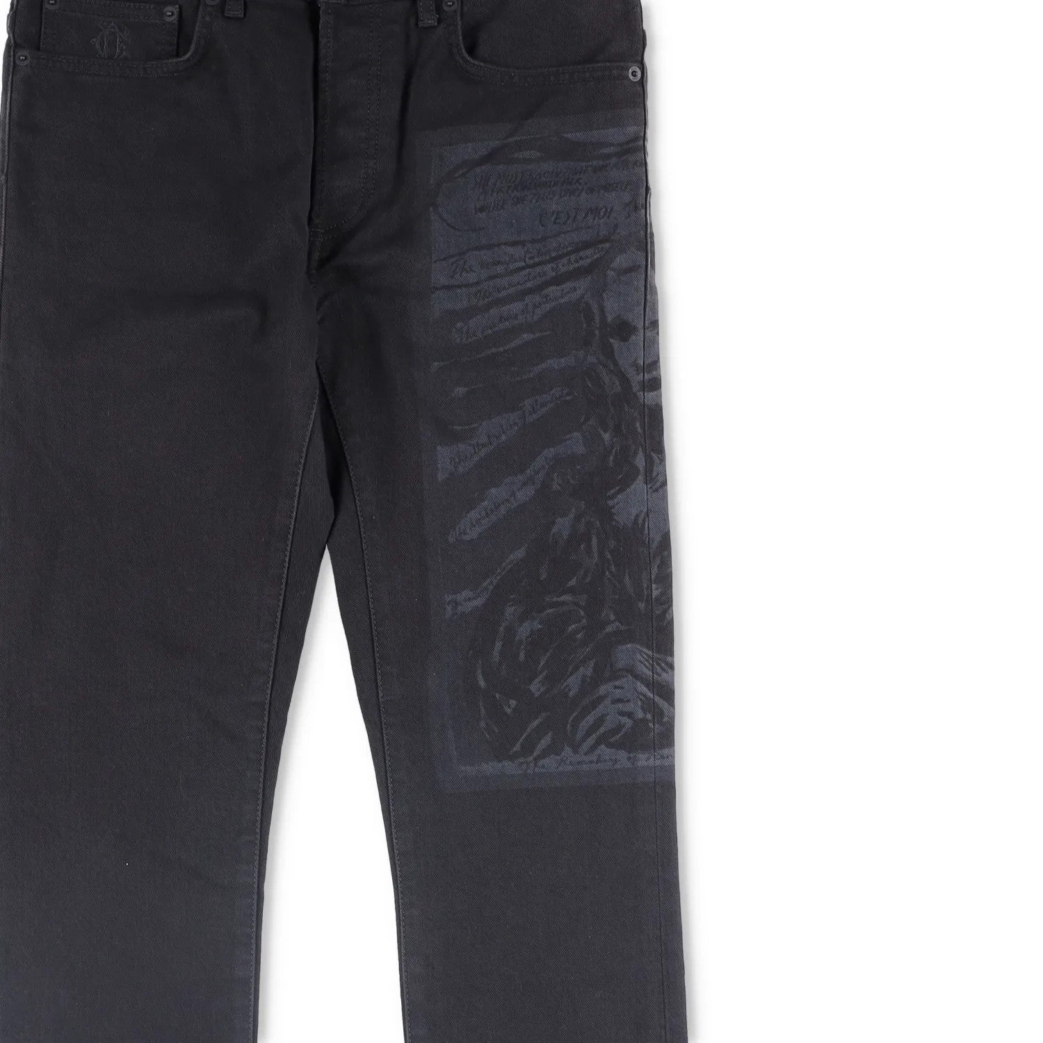 DIOR HOMME Mens Skinny Mona Lisa Jeans Black Stretch Denim Size 29 RRP 685 — View 3