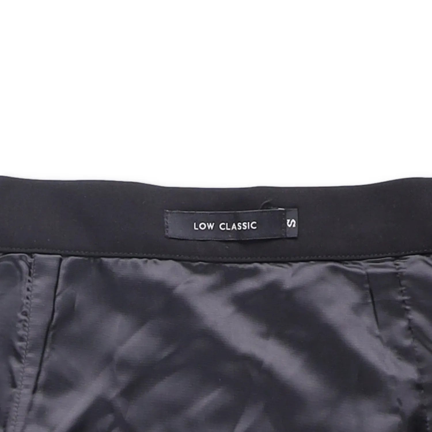 LOW CLASSIC Womens Midi Skirt Button Accents Black Twill Fabric Size S RRP 350 — View 6