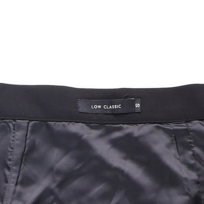LOW CLASSIC Womens Midi Skirt Button Accents Black Twill Fabric Size S RRP 350 — View 6
