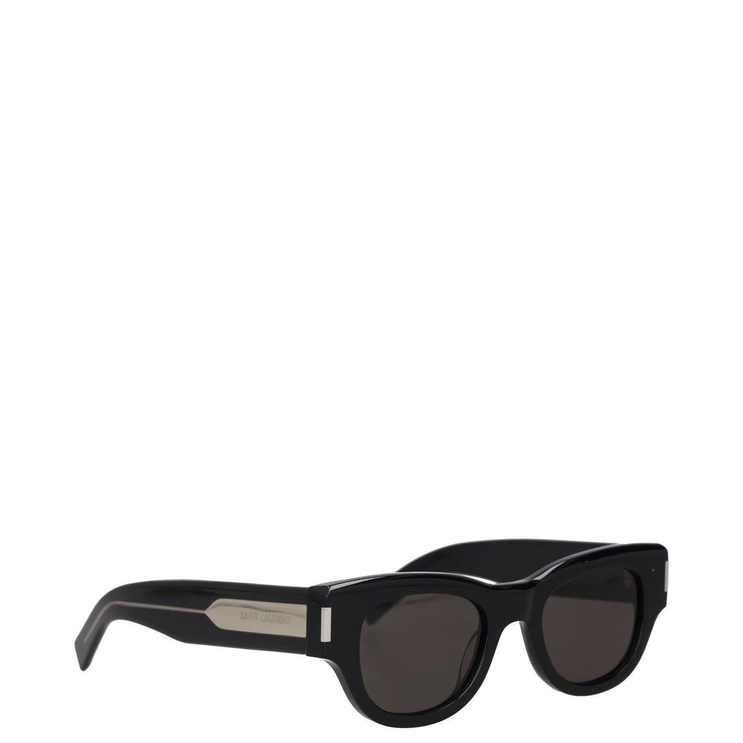 SAINT LAURENT Womens Square Sunglasses Black Acrylic Tinted Lens One Size RRP250