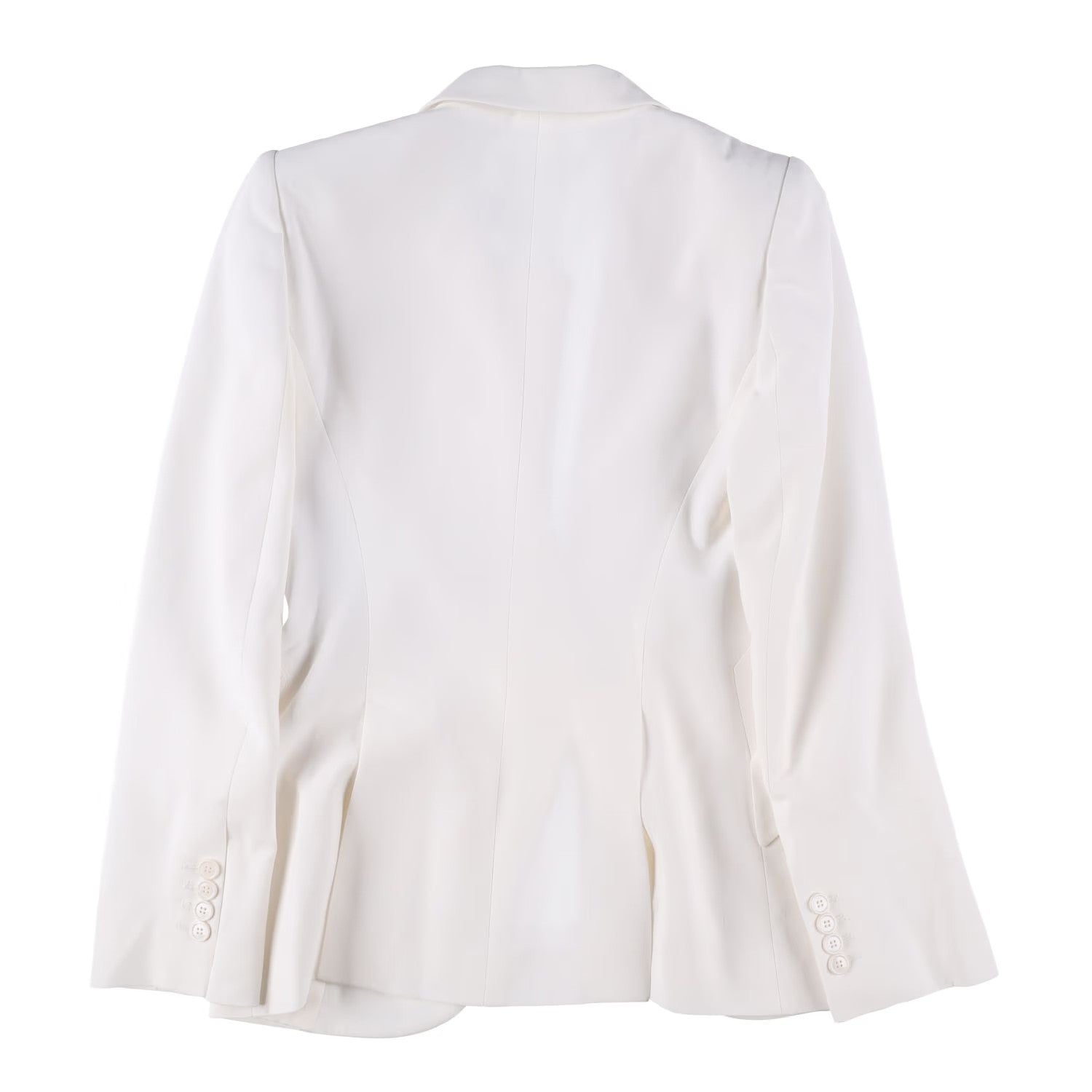 ALEXANDER MCQUEEN Womens Peak Shoulder One Button Jacket Ivory 42 RRP 1690 — View 9
