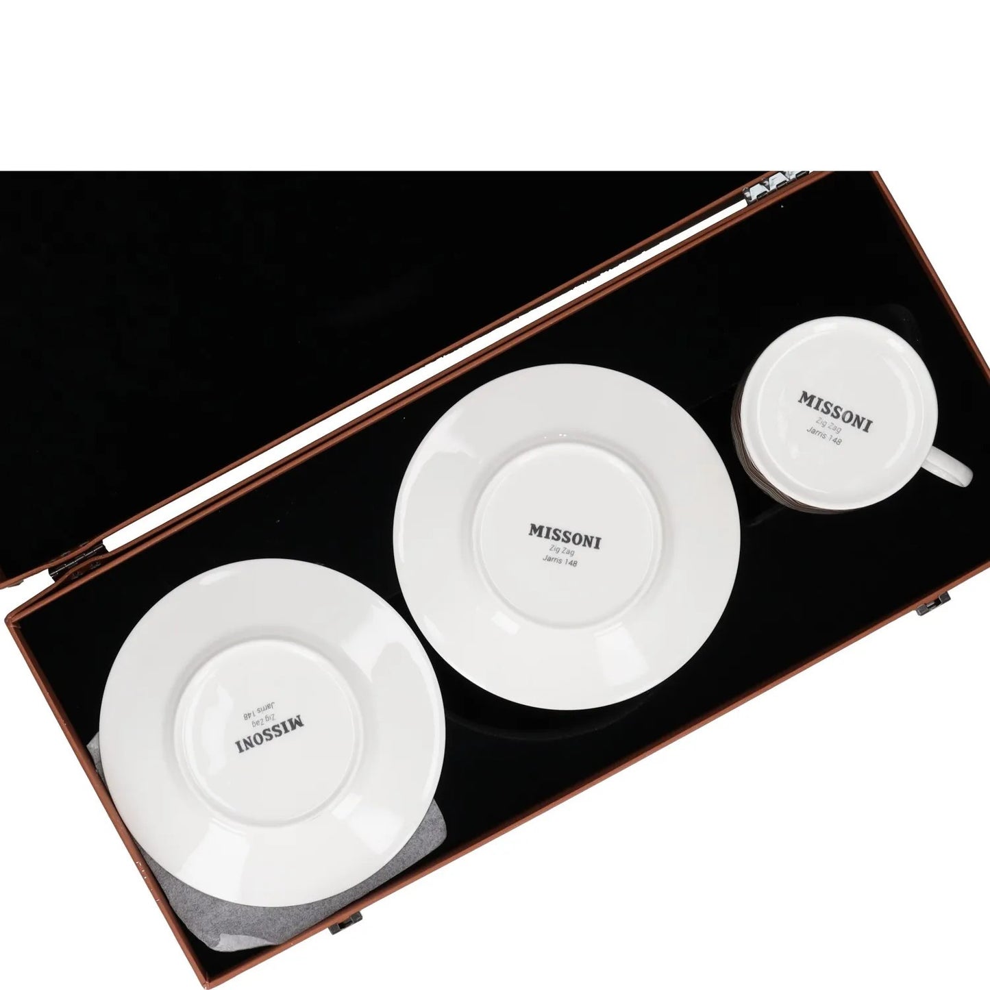 MISSONI TABLEWARE Zig Zag Jarris 148 Set Of 1 Tea Cup & Saucer Glossy OS RRP 231 — View 4