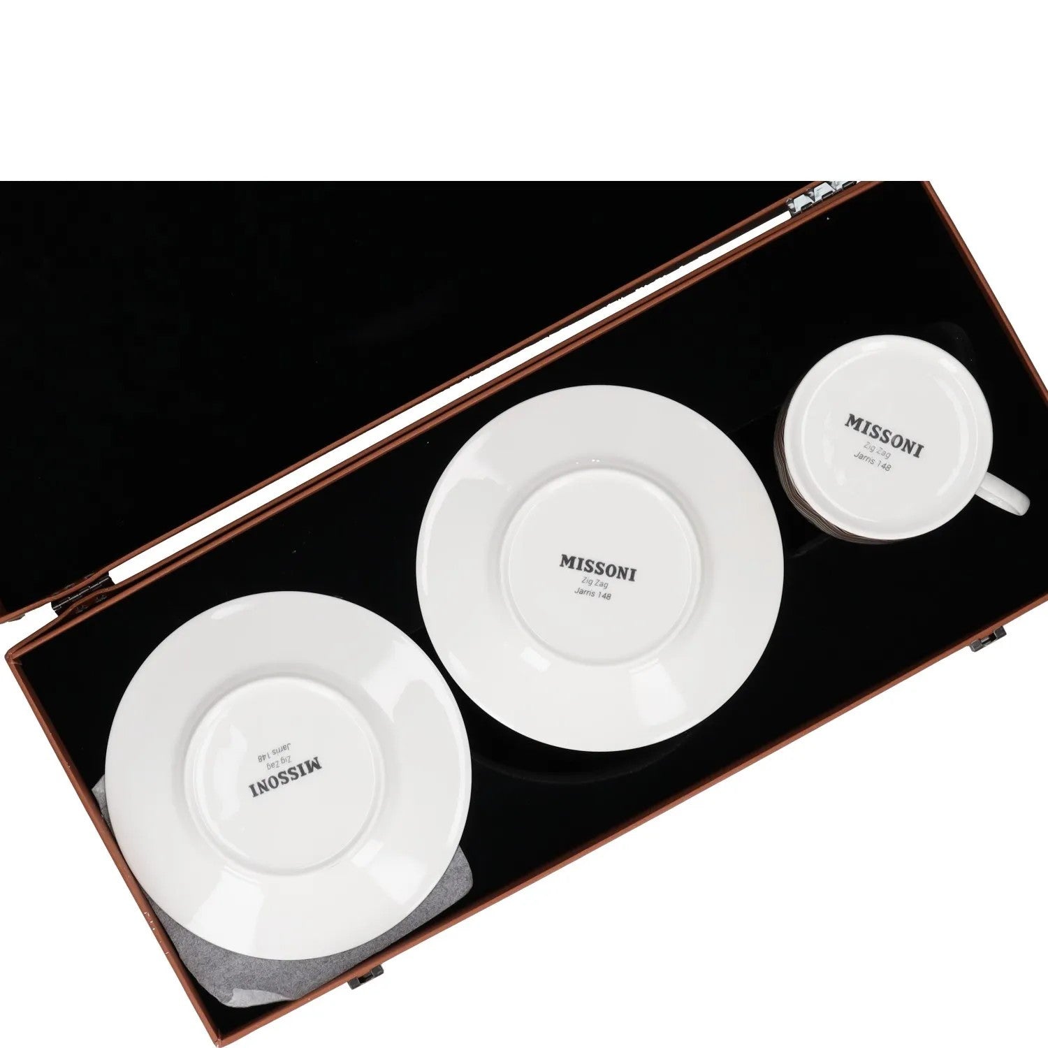 MISSONI TABLEWARE Zig Zag Jarris 148 Set Of 1 Tea Cup & Saucer Glossy OS RRP 231 — View 4