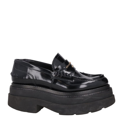 ALEXANDER WANG Womens Carter Platform Loafer Leather Black EU 36.5 RRP 575