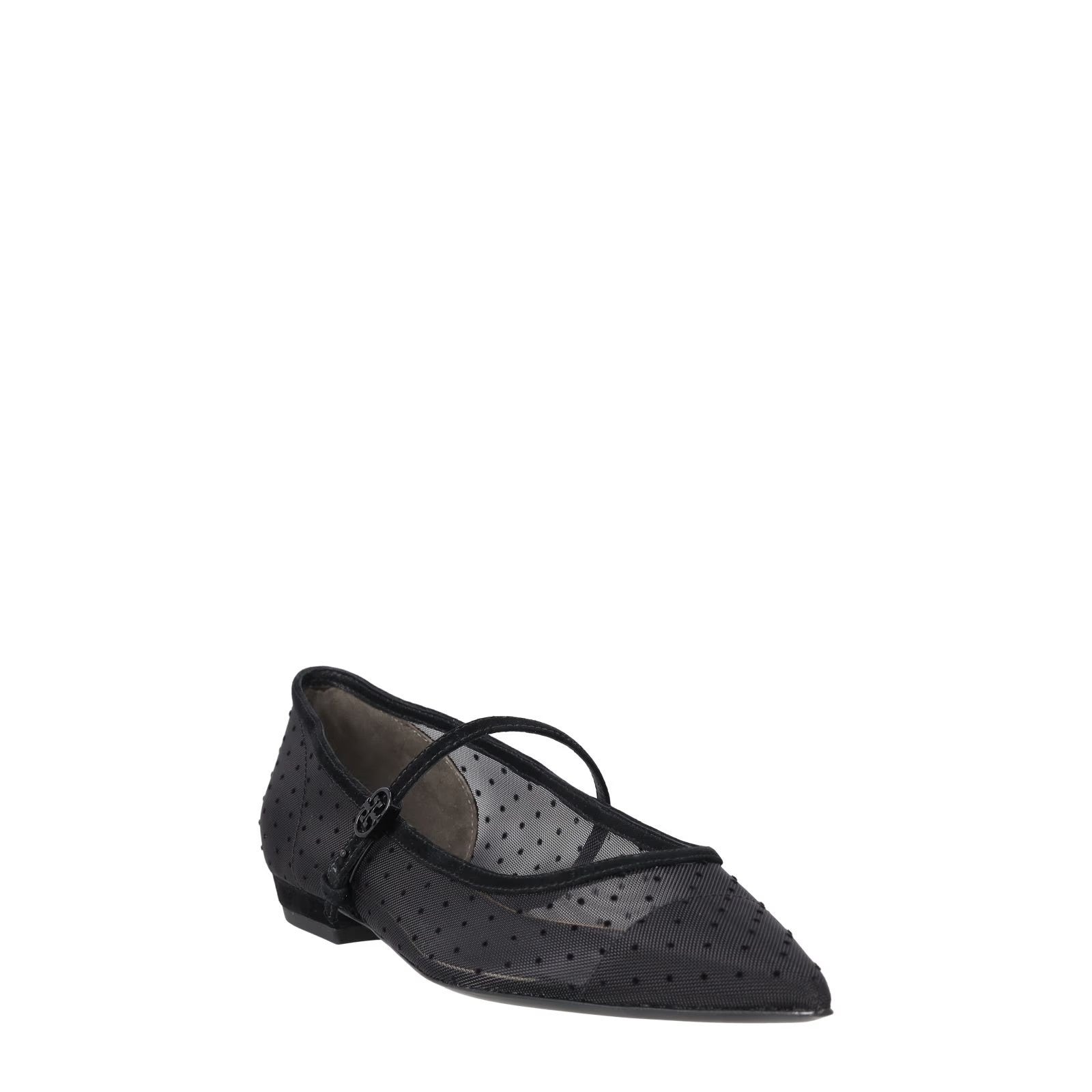 TORY BURCH Black Mesh Mary Jane Flats Comfort Double Buckle US6.5 RRP323 — View 2