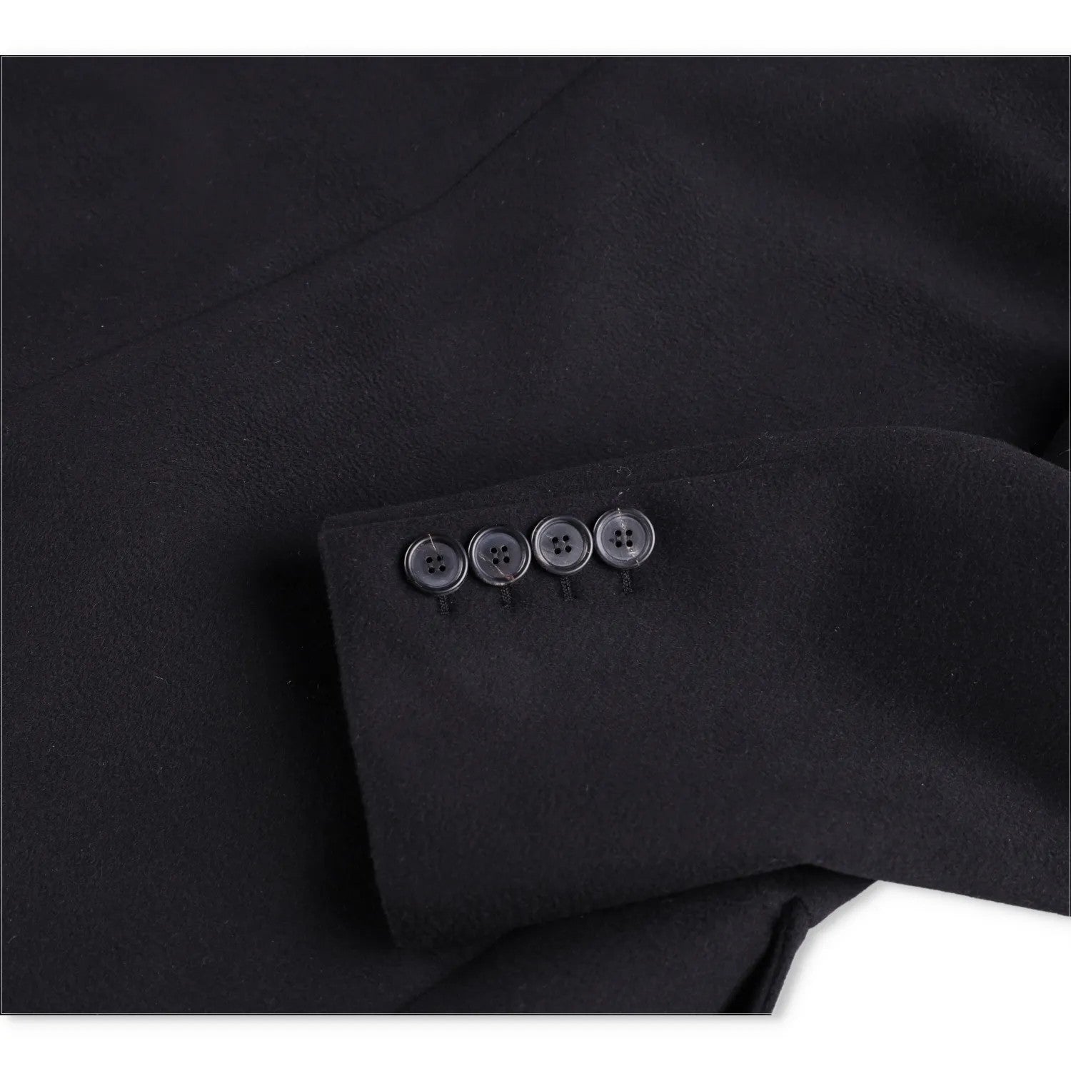 MIU MIU Men Velour Padded Soprabiti Overcoat Black Long Spread Collar 46 RRP4050 — View 7