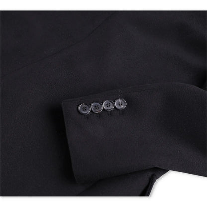 MIU MIU Men Velour Padded Soprabiti Overcoat Black Long Spread Collar 46 RRP4050 — View 7