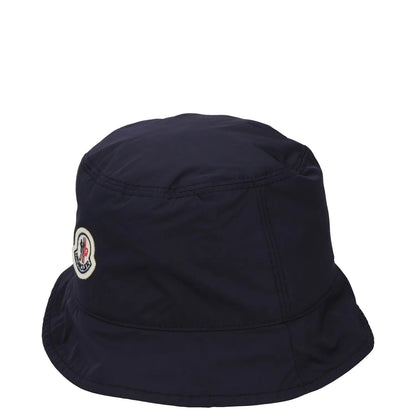 MONCLER Mens Bucket Hat Blue Logo Polyester Lightweight Size L RRP 296 — View 5