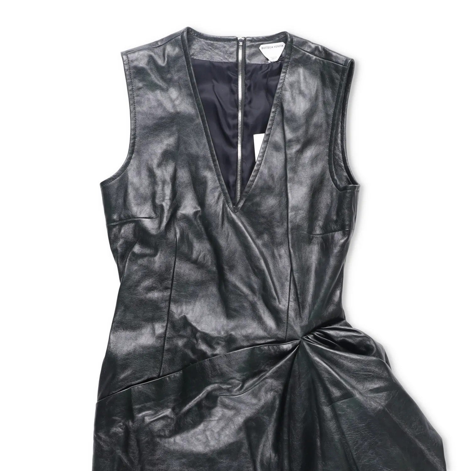BOTTEGA VENETA Womens Dress Knee Length Sleeveless Side Drop Grey 40 RRP 5200 — View 3