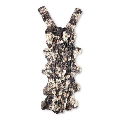 FEBEN Womens Cocktail Twist Mini Dress Brown Sleeveless Strappy Size L RRP 525