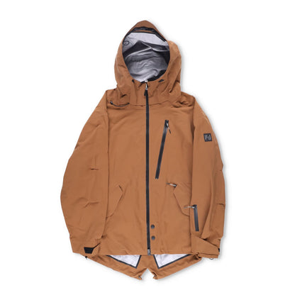 HOLDEN Mens Nia Parka Brown Softshell Zip Stand Up Collar Size M RRP 800