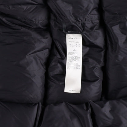 RICK OWENS Nylon Puffer Jacket Long Hooded Gilet Black Size EU 38 RRP1400 — View 8