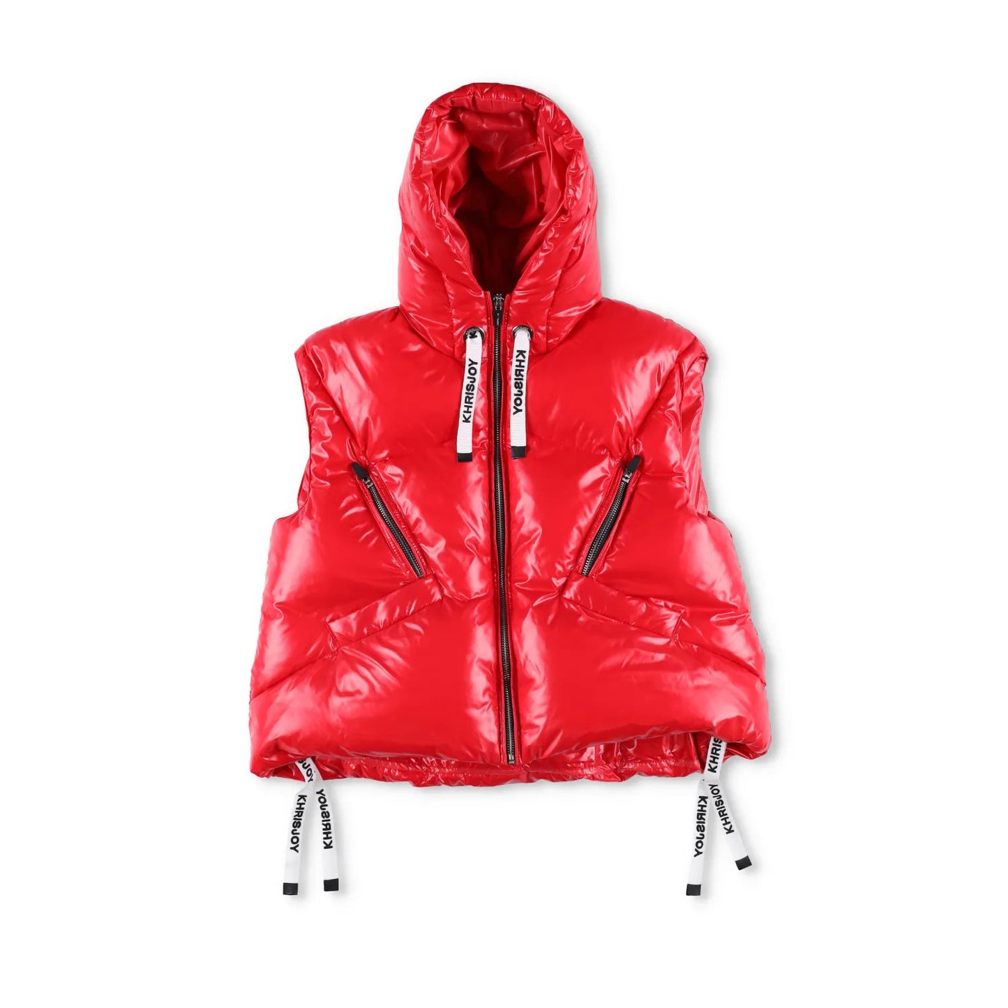 KHRIS JOY Kids Gillet Red Quilted Puffer Waistcoat Zip Closure Size 1 RRP 570 — View 5