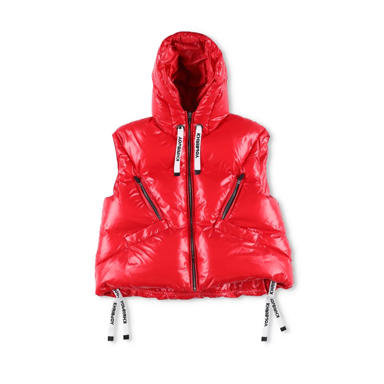 KHRIS JOY Kids Gillet Red Quilted Puffer Waistcoat Zip Closure Size 1 RRP 570 — View 5