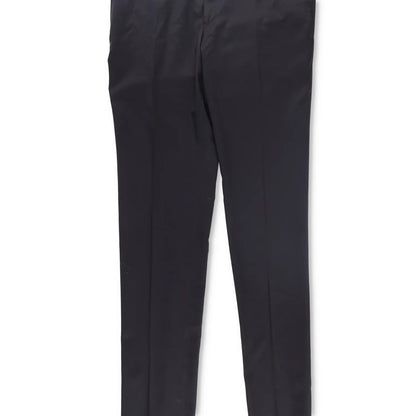 CANALI Mens Pleated Dress Trousers Wool Black Regular Fit Size 8 R RRP 300 — View 3
