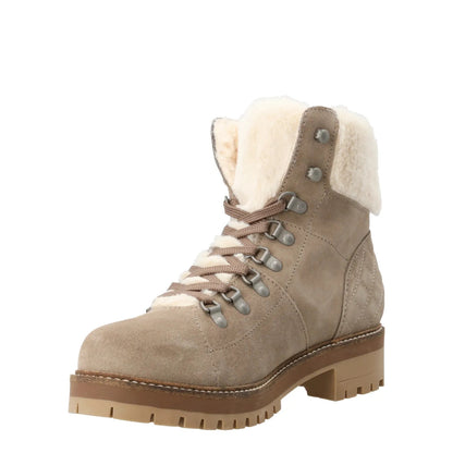 BARBOUR Womens Lula Ankle Boots Brown Suede Casual Taupe Fur Detail UK 3 RRP 139 — View 4