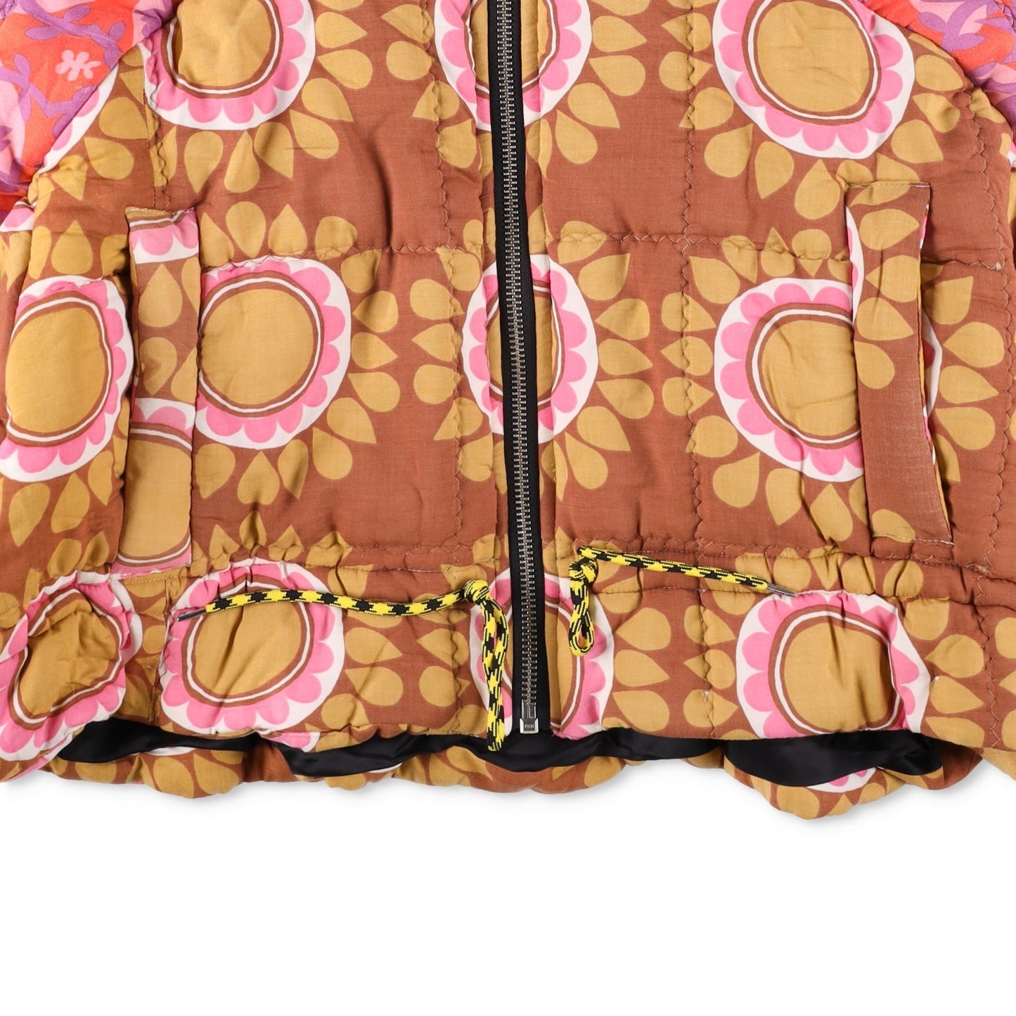 RAVE REVIEW Multicolour Liz Vintage Duvet Jacket Upcycled Cotton Size 36 RRP1750 — View 2