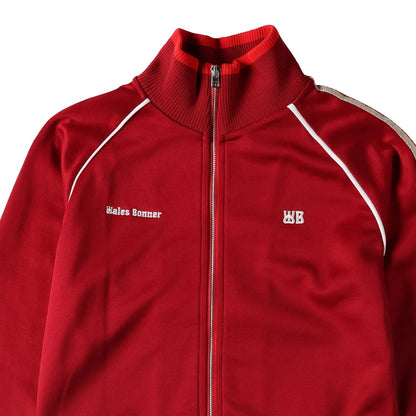 WALES BONNER Womens Shine Track Top Red High Neck Long Sleeve Size S RRP 645 — View 3
