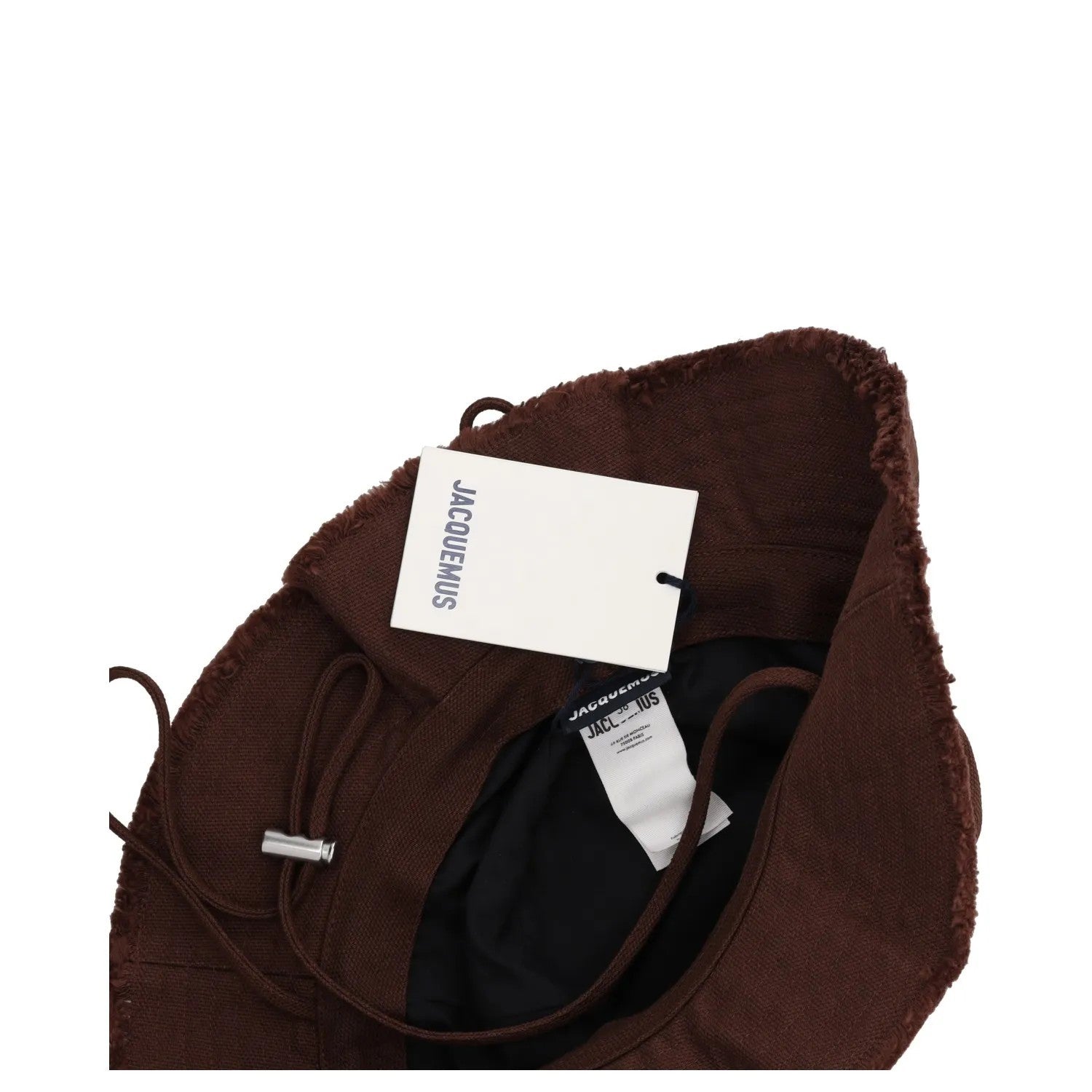 JACQUEMUS Womens Le Bob Artichaut Bucket Hat Brown Strap Size 58 RRP 130.6 — View 8