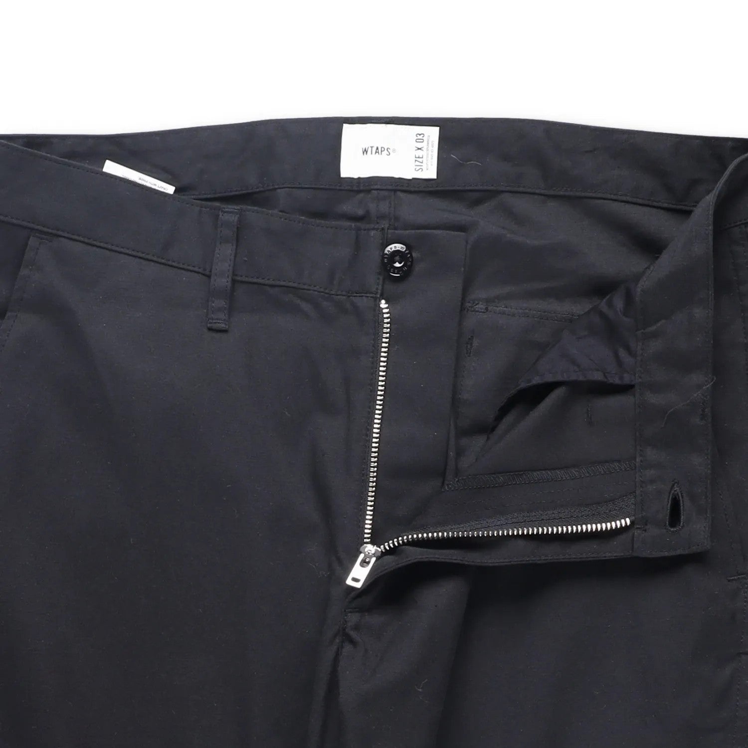 WTAPS Mens Black Cotton Cargo Trousers Regular Fit Button Closure Size 3 RRP 300 — View 5