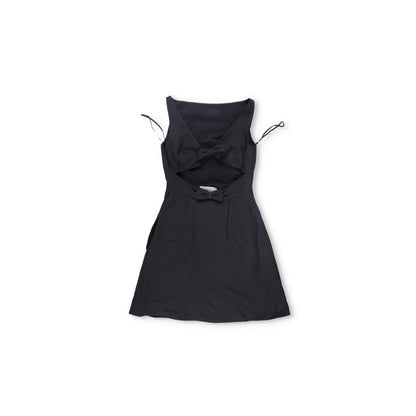 VALENTINO Womens Dress Black Sleeveless Knee Length Boat Neck Pullover RRP 400 — View 6