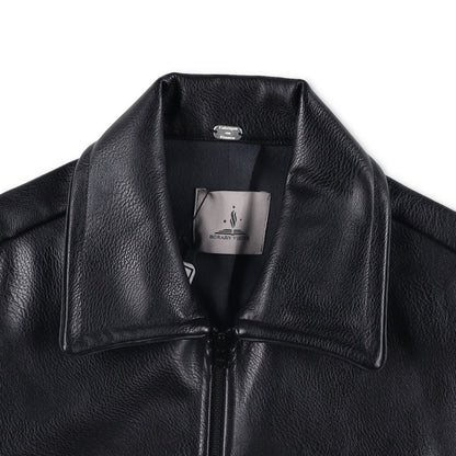 BORAMY VIGIEUR Faux Leather Full Zip Mens Biker Jacket Size Small RRP500 — View 8