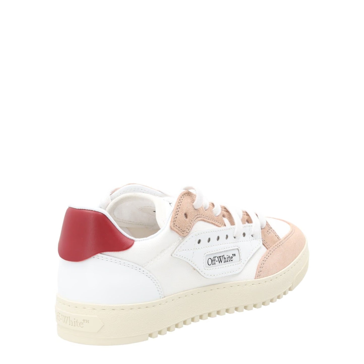OFF WHITE Womens 5.0 Sneakers Leather Low Tops White Red Lace Up EU 39 RRP 450 — View 8